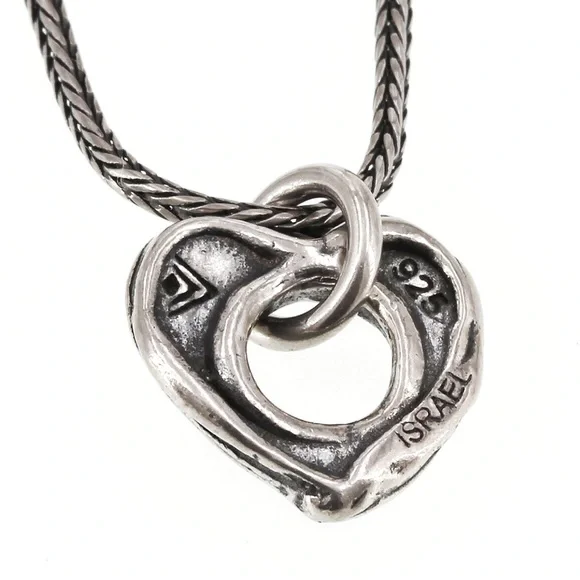 Silpada Retired Sterling Silver Open Heart Necklace - Picture 6 of 14